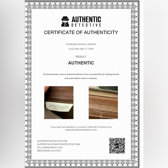 BOTTEGA VENETA Intrecciato Leather Wallet /COA included - Picture 2 of 9